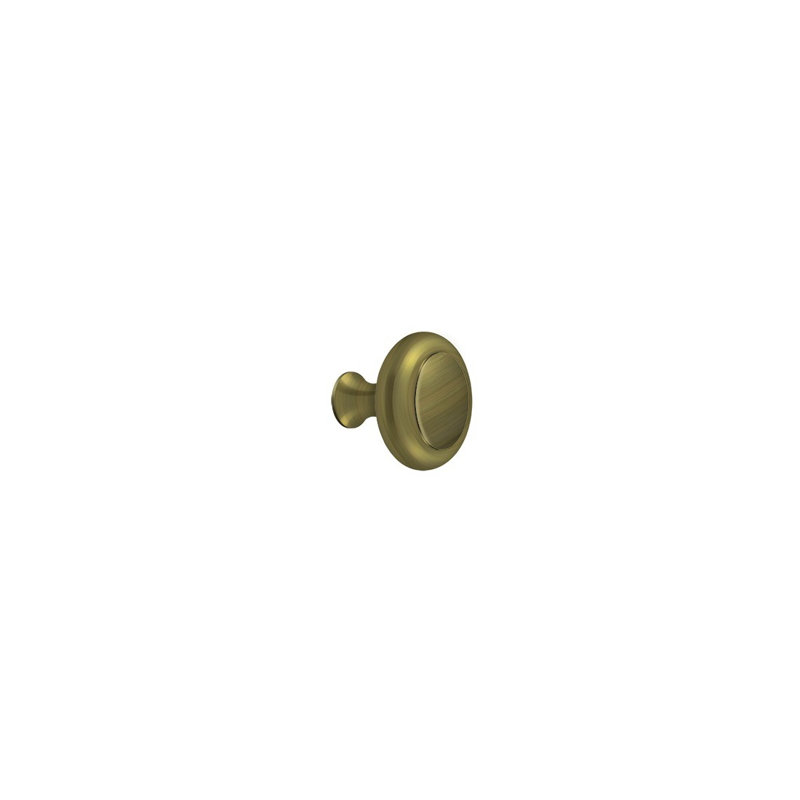 Mushroom Knob, Antique Brass