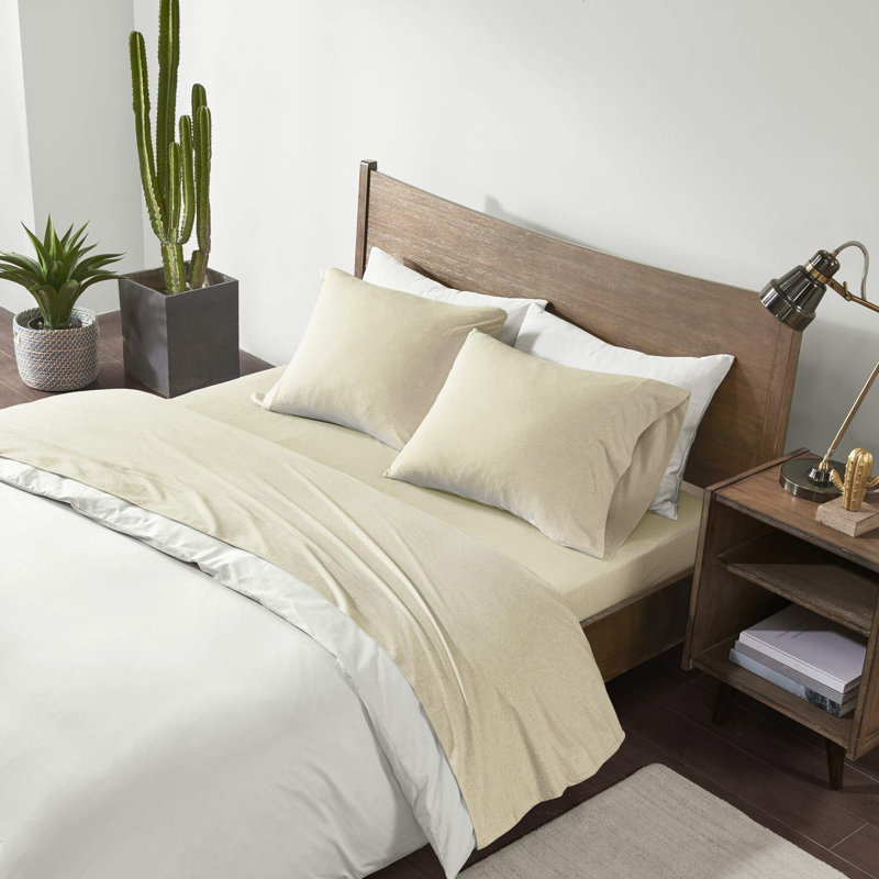 100% Cotton Sheet Set, Brown