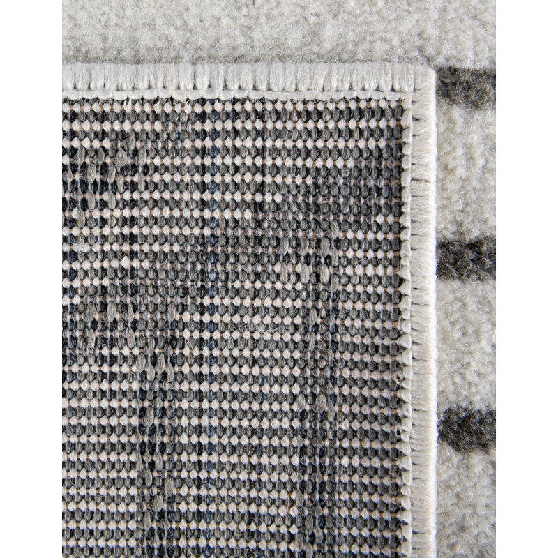 Latitude Run® Orkla Nikolis Rug Ivory, Runner 2'7" x 10'