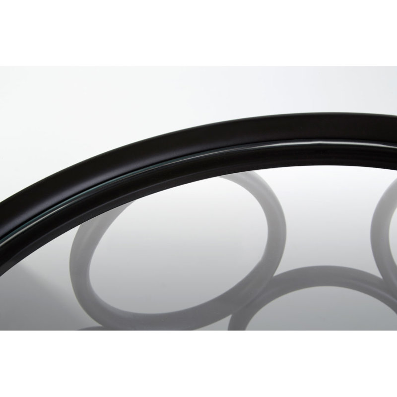 Antalya Glass Top Block End Table