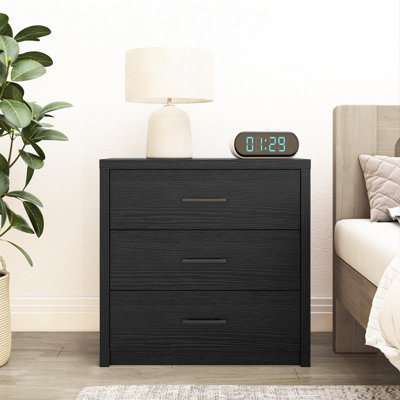 3-Drawer Wood Dresser - Wide Chest for Bedroom, Living Room or Home Office by Ebern Designs