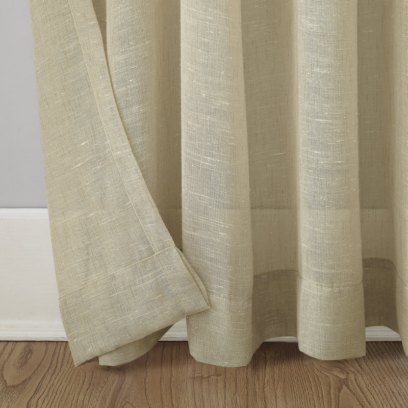 Panneau de rideau semi-transparent Akari, Lin, 52 po x 84 po