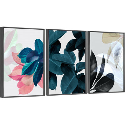 " Plants " 3 Piece Art Print