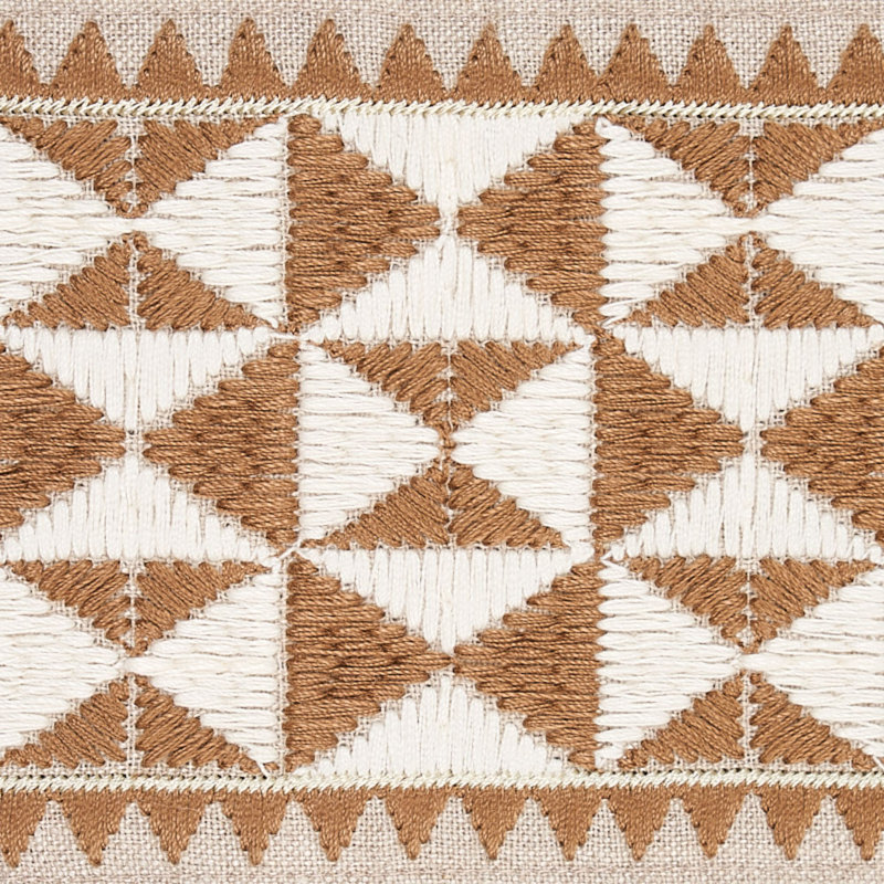 Zulma Embroidered Tape, Sand
