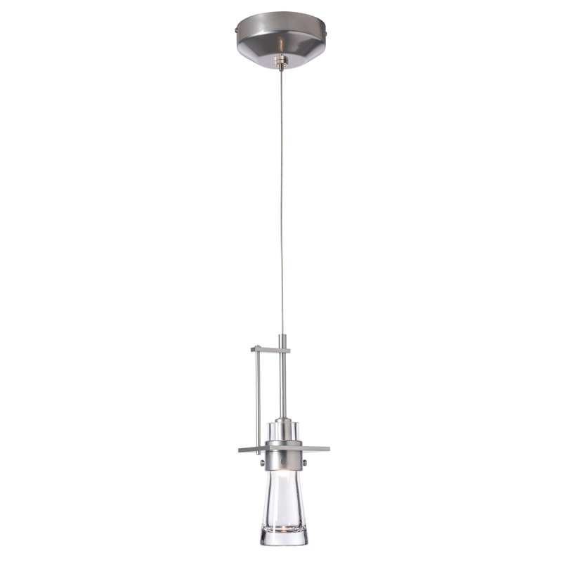 Erlenmeyer 1 - Light Single Bell Pendant, 12" H x 4" W x 4" D, Sterling