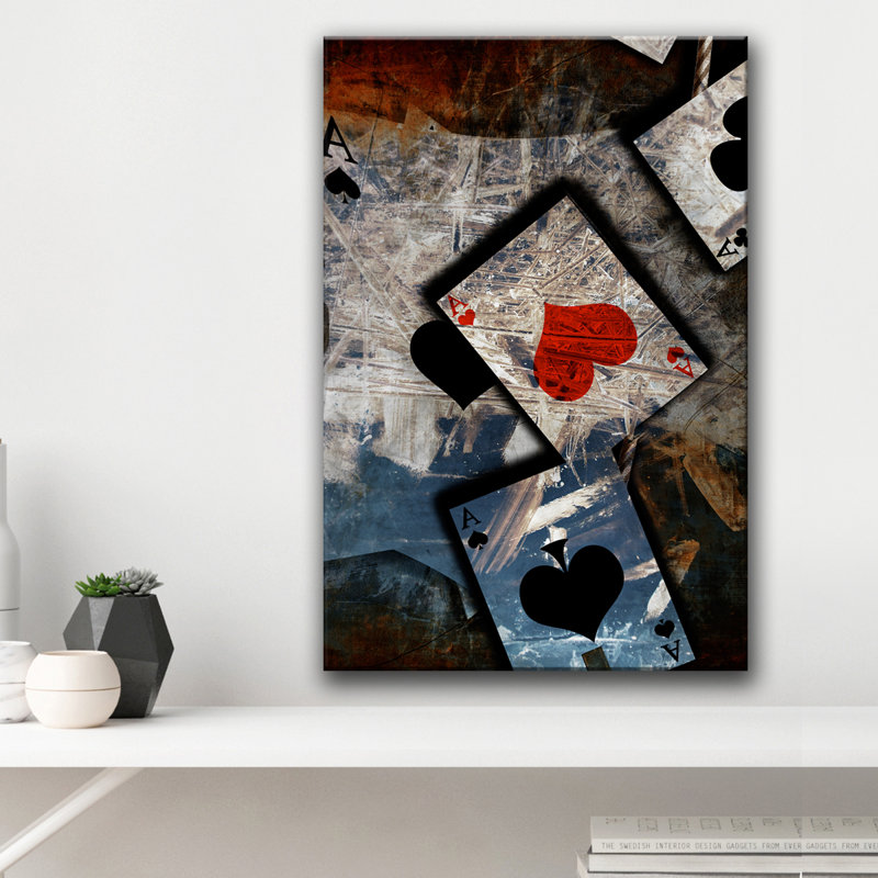 « poker ii », impression sur toile