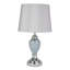 Zellner 45cm Grey Chrome Table Lamp