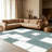 Sage Green Mosaic   area rugs for Living Room, Soft and Comfortable, Suitable for all seasons, easy to maintain, machine washable Indoor floor mat, Under Table Farmhouse suitable for Bedroom, Dining Room, Study,  Balcony, Home Decor Patio-1374873830