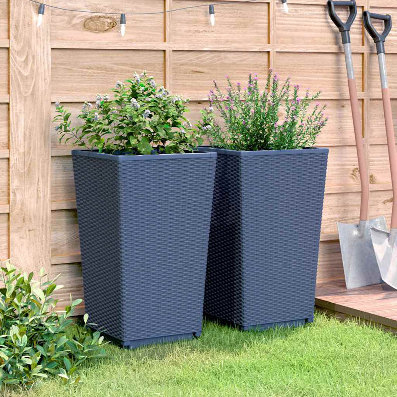 Aishini Pot Planter, Blue Grey