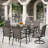 Leonard 6 - Person Patio Dining Set with