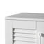 Élégant étagère à chaussures avec banc et 7 + 3 compartiments de rangement, blanc, réglable pour armoire multifonctionnelle