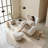 Oversized Teddy Upholstered Armchair with Pillow for Living Room Bedroom-118745917