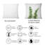 Carré, plante à fougère en détail Greenbotanical - Coussin décoratif imprimé tropical-60157885