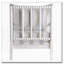 Chaise d'appoint à rayures d'inspiration nautique avec structure blanche