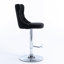 Tabourets de bar en velours noir avec siège réglable et fonction pivotante, base rembourrée moderne pour un îlot de cuisine de pub de maison envoûtant, 2 unités de hauteur-361220001-361220008