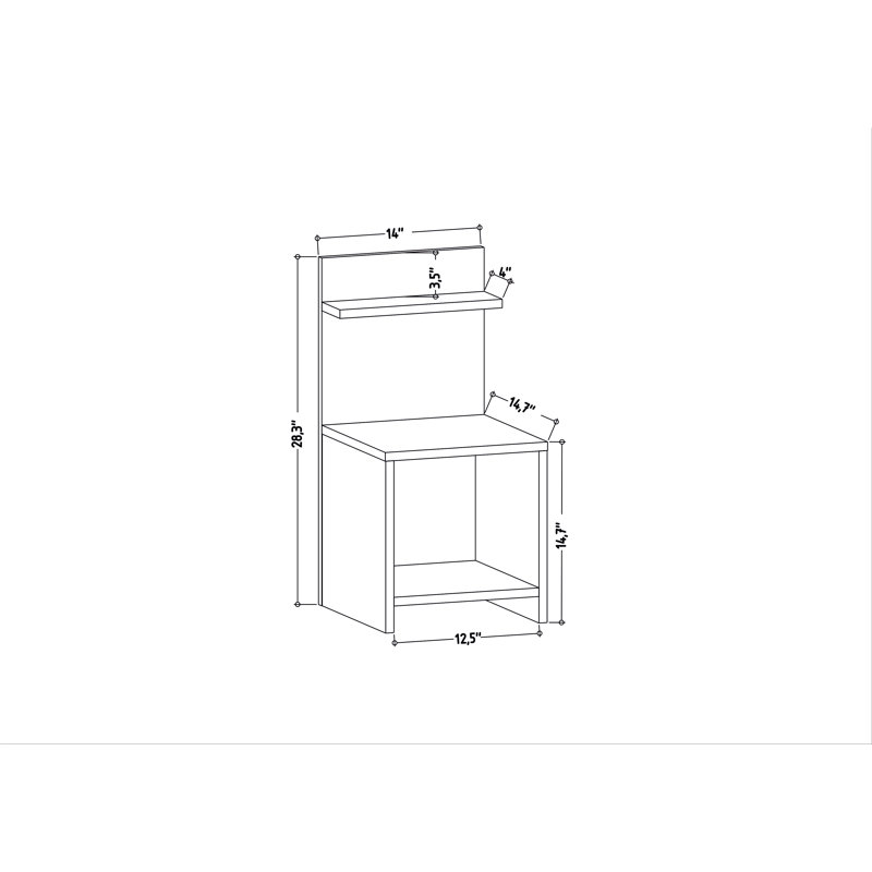 Ullman Nightstand, Oak