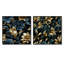 Mormont - Ensemble de 2 collages carrés botaniques abstraits-101851792-101851798
