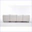 Canapés modulaires pour le salon, canapé en L 4 places en velours côtelé avec repose-pieds mobile, style rétro-moderne | Beige | Bois et tissu
