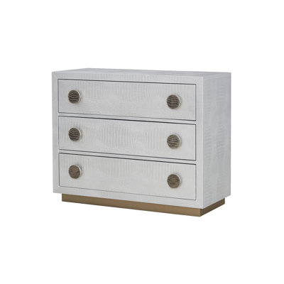 Armoire console argentée