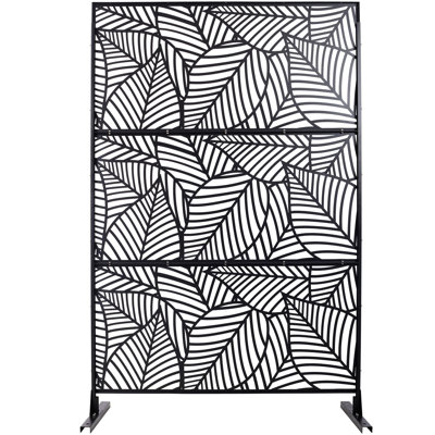 Outdoor & Indoor Privacy Screen Metal Privacy Screen 76" H×48" W by Ceballos