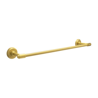 Barre à serviettes Piper Collection - laiton doré brossé 20 po x 2 po - Accessoire de salle de bain moderne Mid-Century