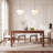 63" Solid Wood Dining Table