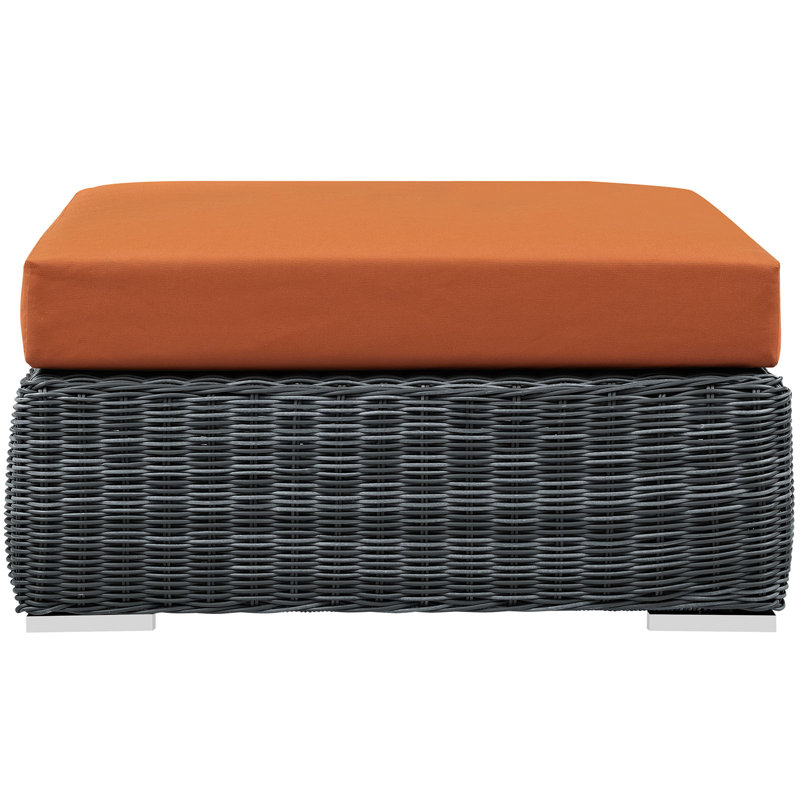 Repose-pieds avec coussin Modway Summon, Toile Sunbrella® toscan