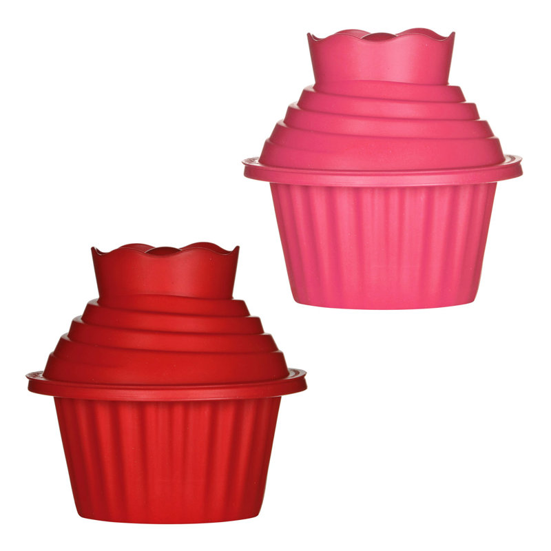 Symple Stuff Classic Cake Pan, Red