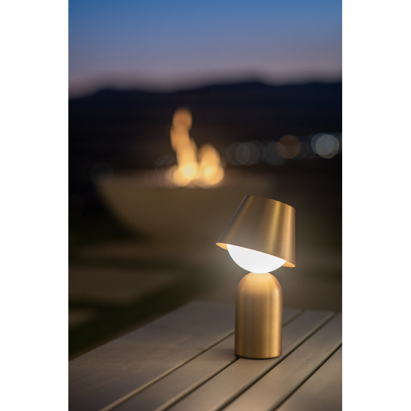 Guy LED Outdoor Wall Lantern, 3.6" H x 3.6" W x 7.9" D, Matte Black