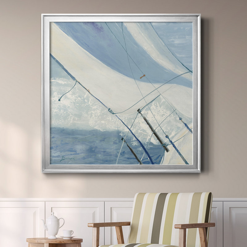 Bow Bow - Reproduction d'art sur toile encadrée, H 30,5 po x l 30,5 po x P 1,5 po, Encadré de bois de noyer
