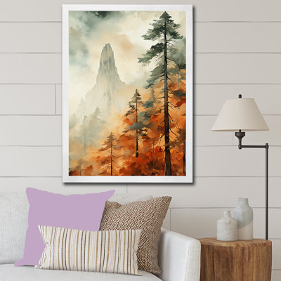 " Earthy Brown Forest Of Redwood Trees II "