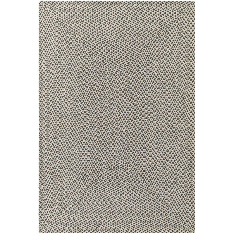 Tapis contemporain Aideen - gris, Rectangle 4 pi 1 po x 6 pi 1 po