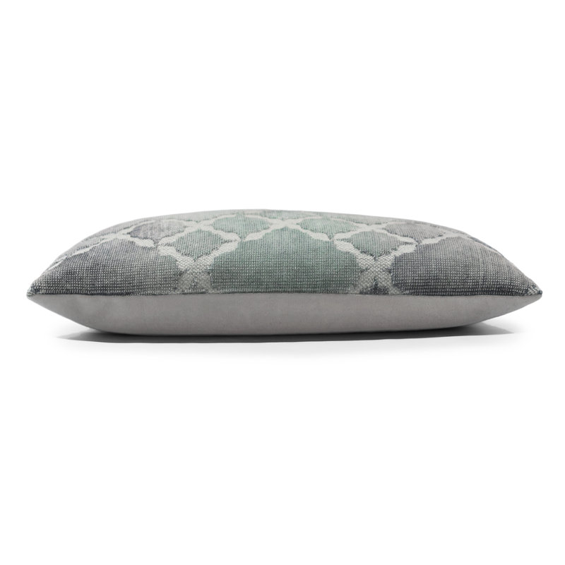 Trellis Lumbar Pillow Cover & Insert, Storm