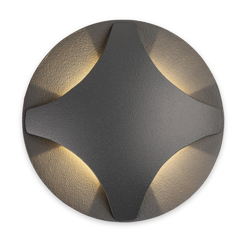 Graphite Integrated LED Metal Well Light
