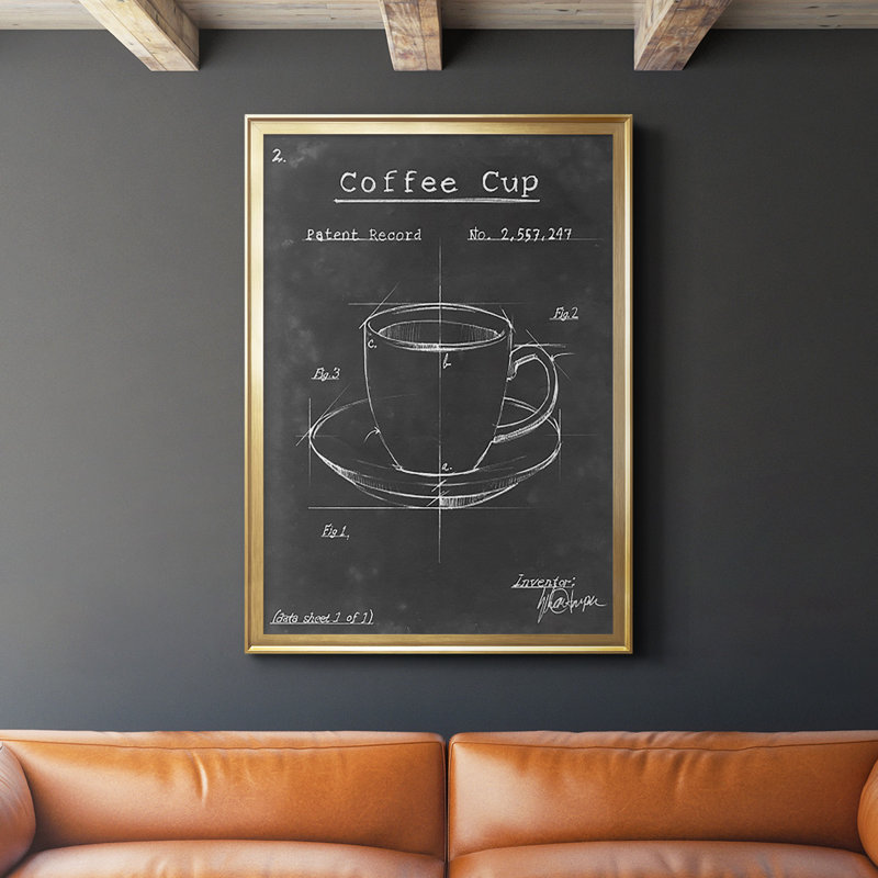 Morning routine II - impression d'un seul cadre photo, Or, H 36,5 po x l 26,5 po x P 1 po