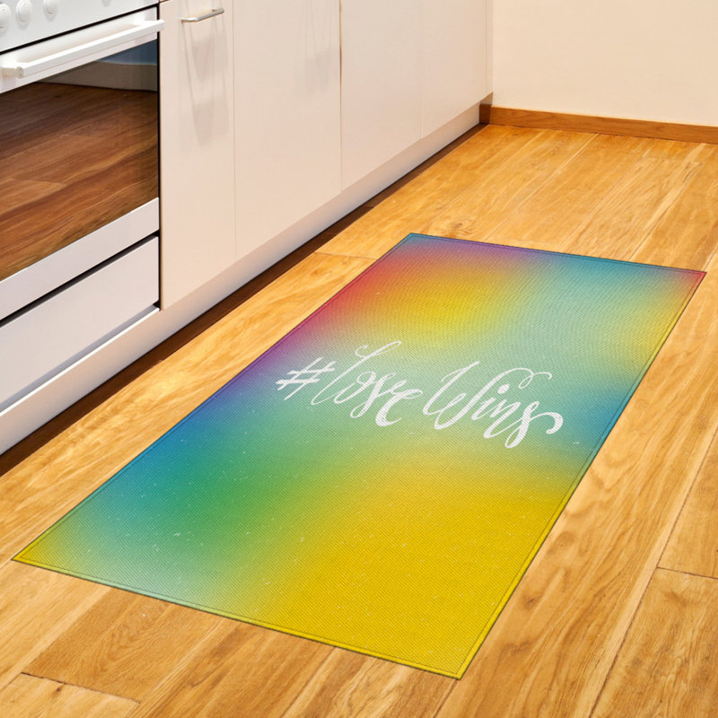 Saying High Density Long Fiber Poly Threads Decorative Area Rug Carpet, Rectangle 2'7" x 5'