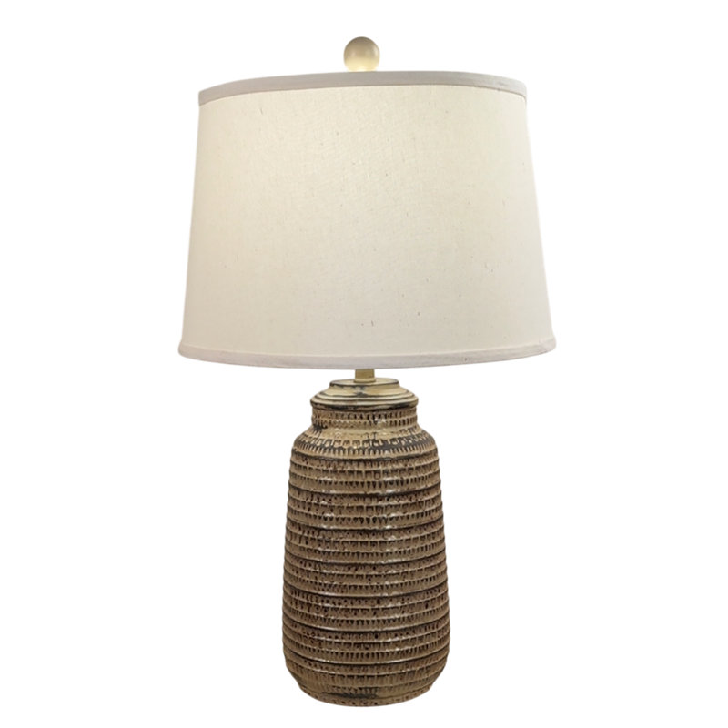 Lampe de table Rustic Shoreline, Brun/brun clair