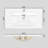 35.6" White Ceramic Basin, Only Ceramic Sink,  Without Cabinet