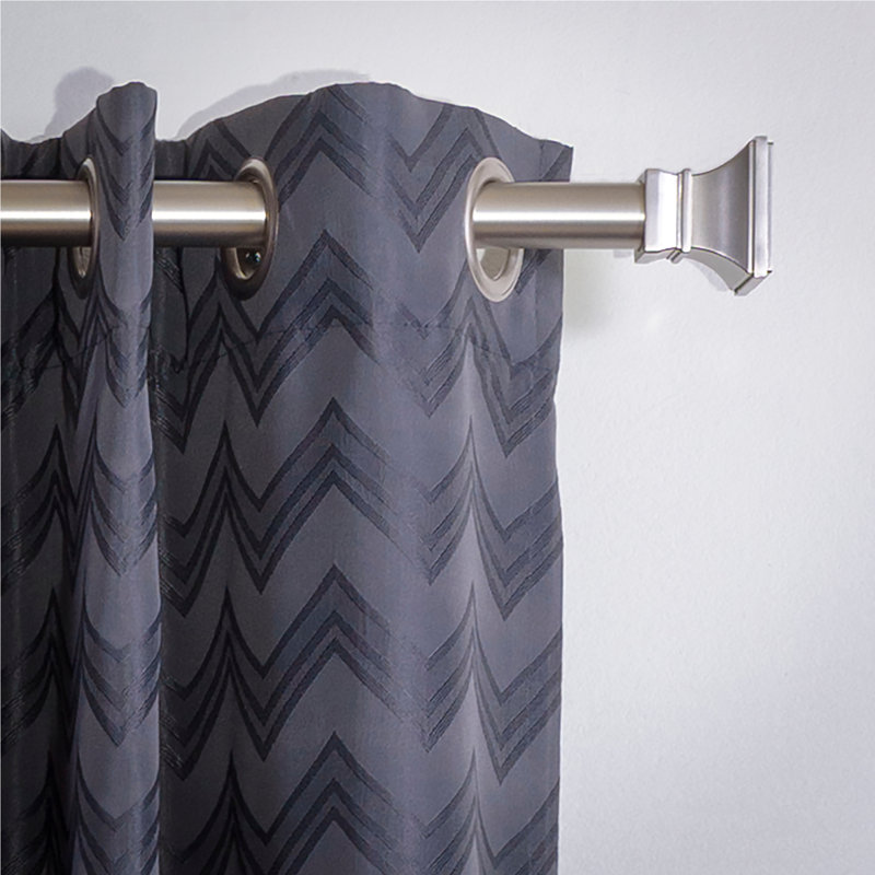 Tringle à rideaux simple 1,13 po Futch, H 3 po x l 72 po x P 6 po, Inoxydable