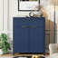 Buffet moderne avec grand tiroir, buffet de rangement avec tablette réglable, armoire d'entrée avec design ondulé, rangement parfait pour la salle à manger, la cuisine et le vestibule-1223322272