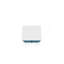 Table de chevet 18 po en bleu turquoise et blanc (2 tiroirs)-120943034