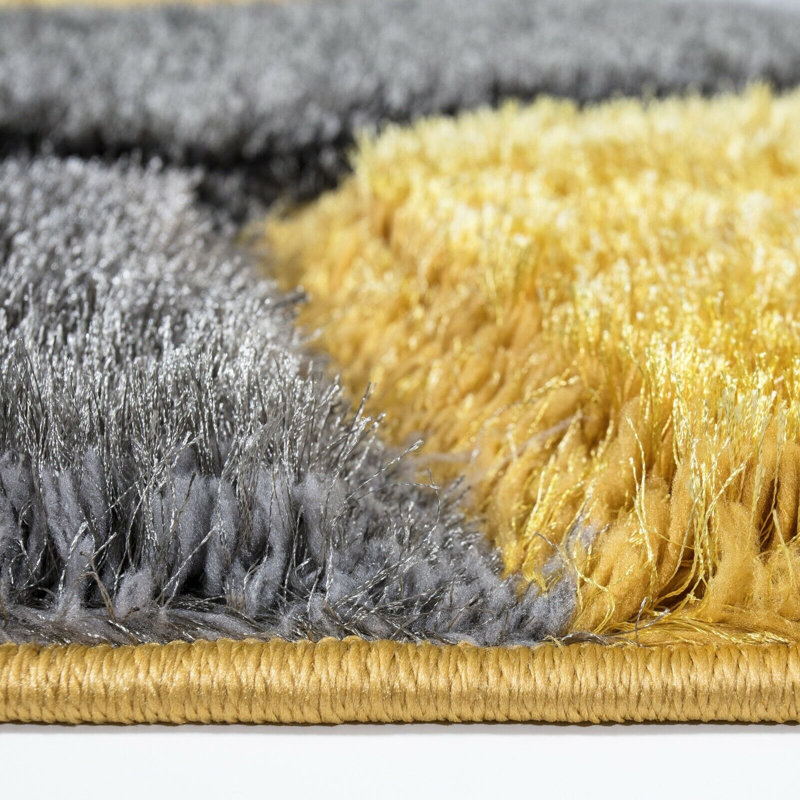 Aubriegh Abstract Shag Area Rug, Rectangle 120 x 170cm