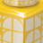 Geometric Ceramic Table Jar with Lid for Home Decor - Decorative Patterned Tall Jar for Shelf Styling, Console Display, and Tabletop Accent-86741833-86741826