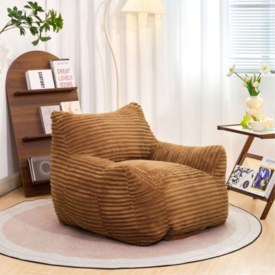 Fauteuil à billes pour adultes avec accoudoirs - Fauteuil à billes surdimensionné et confortable