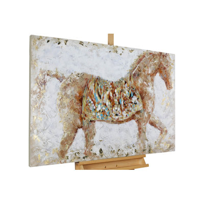 Powerful Giant Hand Painted Canvas Print