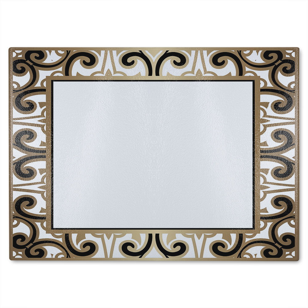 Egyptian Frame Glass Chopping Board