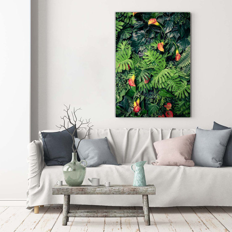 Tropical Plants - Wrapped Canvas Print