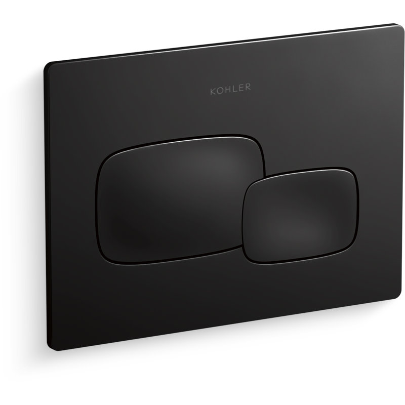 Plaque de commande Pebble Flush, Noir