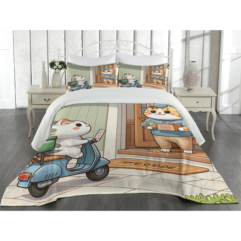 Polyester Coverlet, Queen Coverlet + 2 Standard Shams