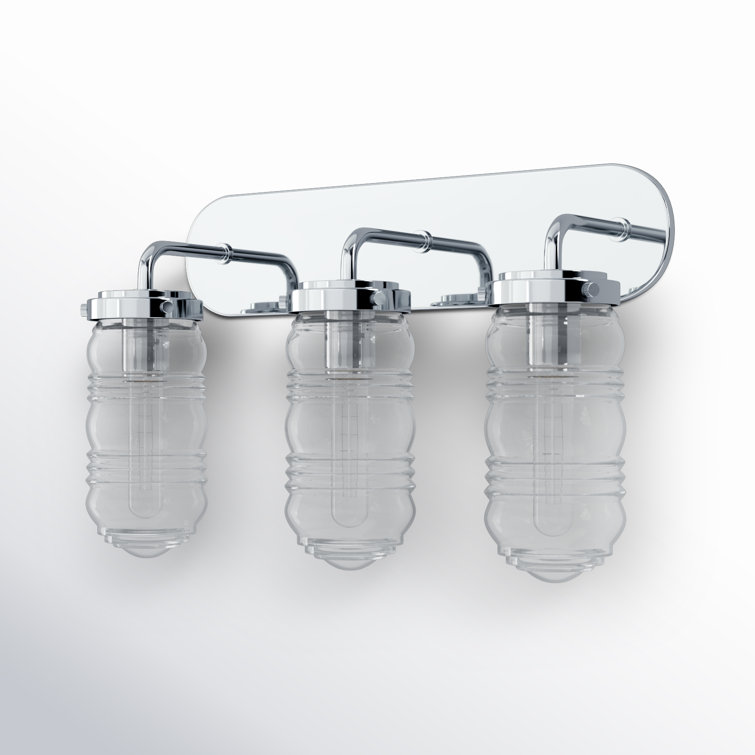 Keva 3 Light Transparent Dimmable Vanity Light